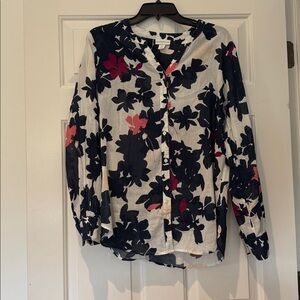 Liz Clairborne floral button up